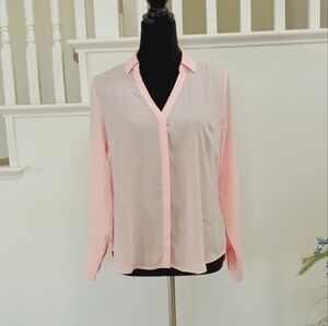 Liz Claiborne - PM - Light Pink Blouse - Long Sleeve